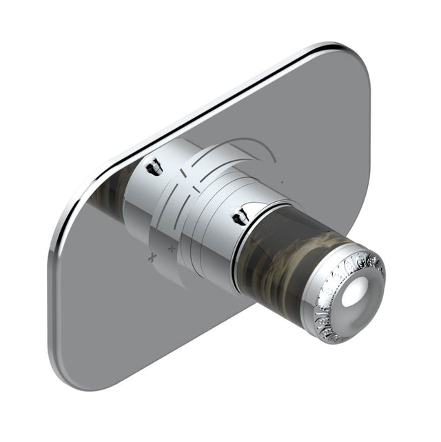 THG - Trim for THG thermostatic valve, rough part supplied with fixing box ref.5 200AE/US - Matt Umber PVD