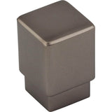 Tapered Square Knob 3/4 Inch Ash Gray