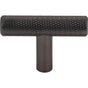 Top Knobs - Prestwick T-Knob 2 Inch Ash Gray - Ash Gray