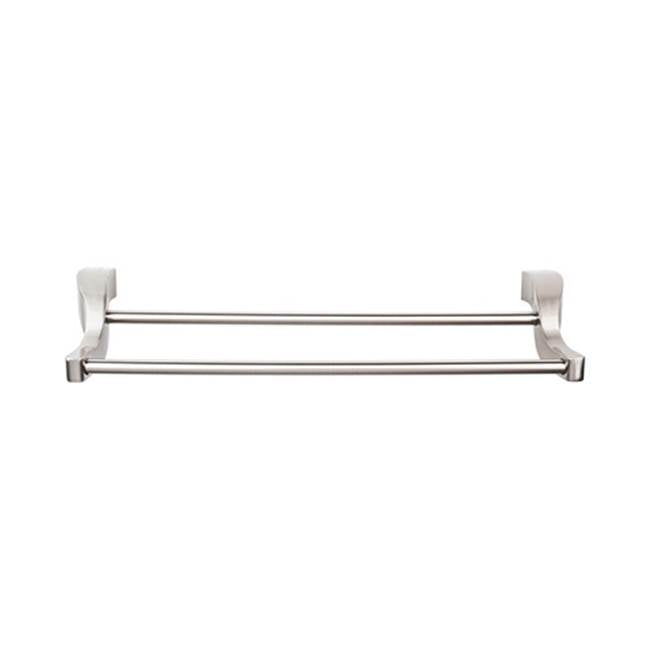 Top Knobs - Aqua Bath Towel Bar 30 Inch Double Brushed Satin Nickel - Brushed Satin Nickel