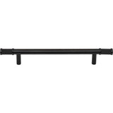 Top Knobs - Burnham Pull 6 5/16 Inch (c-c) Flat Black - Flat Black