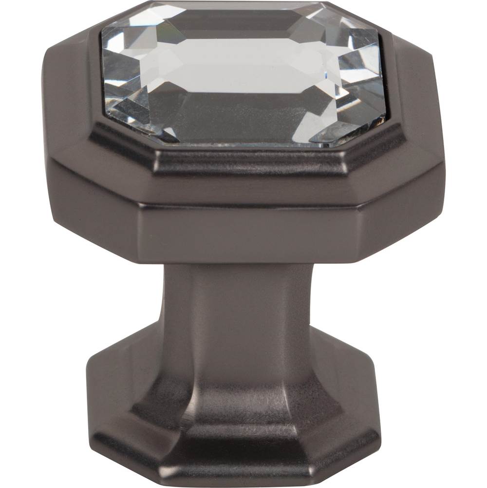 Top Knobs - Crystal Emerald Knob 1 1/8 Inch Ash Gray - Ash Gray