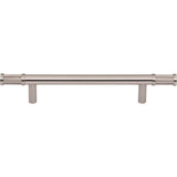 Top Knobs - Burnham Pull 5 1/16 Inch (c-c) Brushed Satin Nickel - Brushed Satin Nickel
