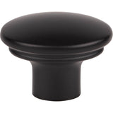 Top Knobs - Julian Oval Knob 1 3/8 Inch Flat Black - Flat Black