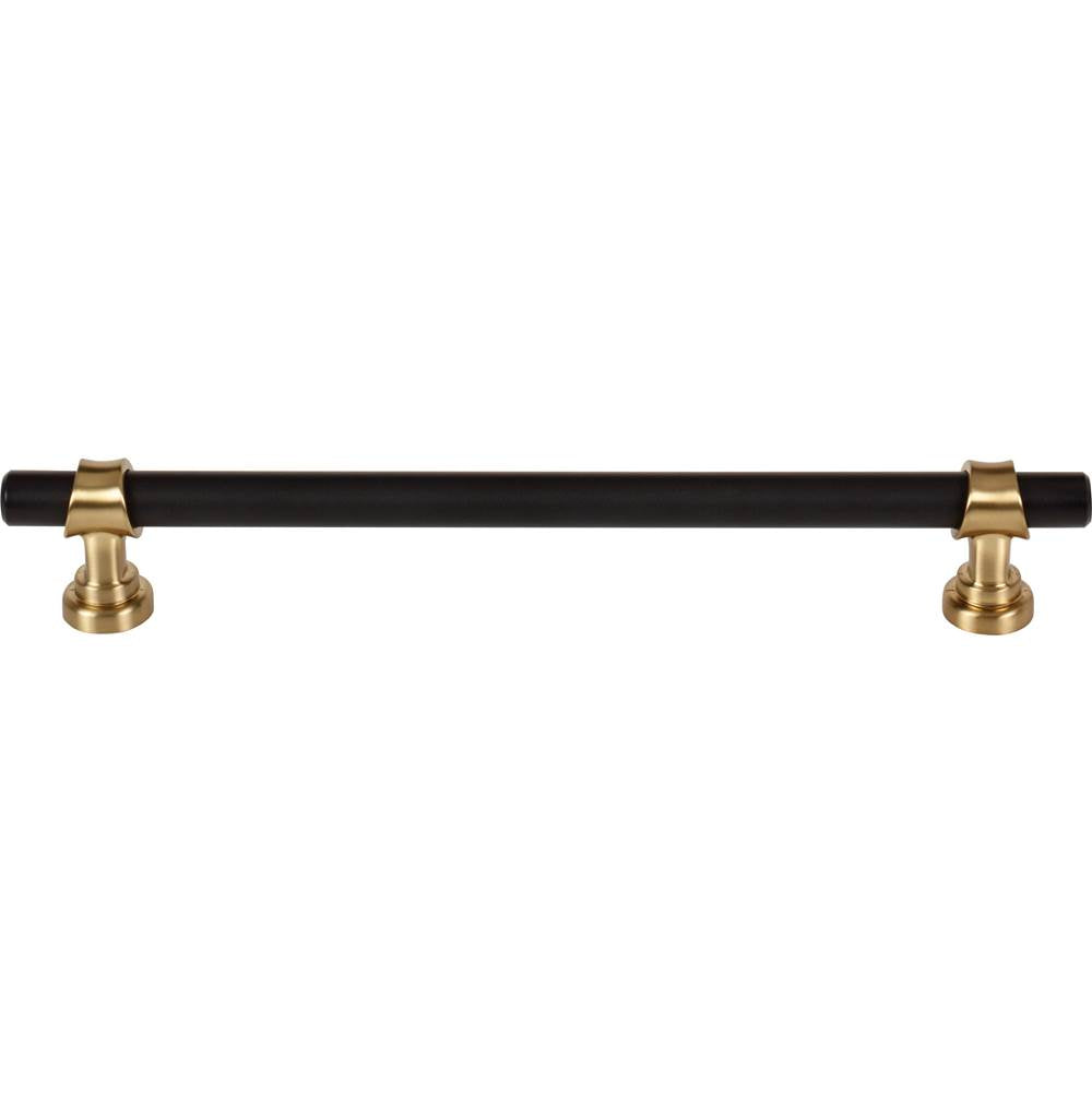 Top Knobs - Bit Pull 7 9/16 Inch (c-c) Flat Black and Honey Bronze