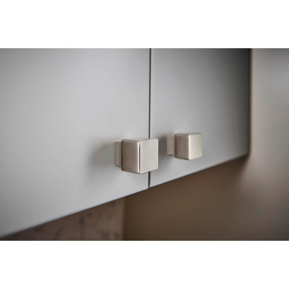 Linear Square Knob 3/4 Inch Ash Gray