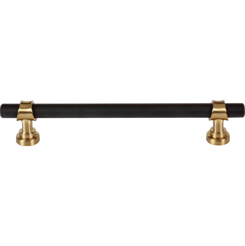 Top Knobs - Bit Pull 6 5/16 Inch (c-c) Flat Black and Honey Bronze