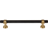 Top Knobs - Bit Pull 6 5/16 Inch (c-c) Flat Black and Honey Bronze