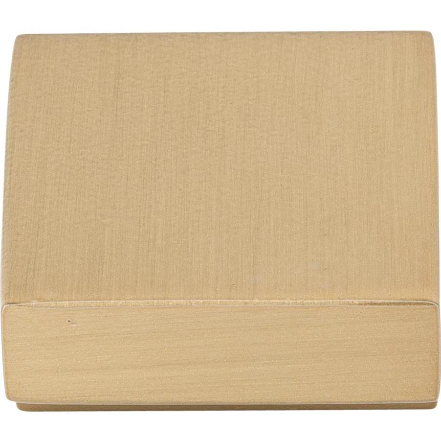 Square Knob 5/8 Inch (c-c) Brushed Satin Nickel