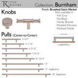 Burnham Appliance Pull 18 Inch (c-c) Ash Gray