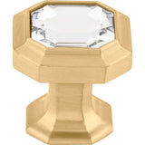 Top Knobs - Crystal Emerald Knob 1 1/8 Inch Honey Bronze - Honey Bronze