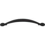 Top Knobs - Angle Pull 5 1/16 Inch (c-c) Flat Black - Flat Black