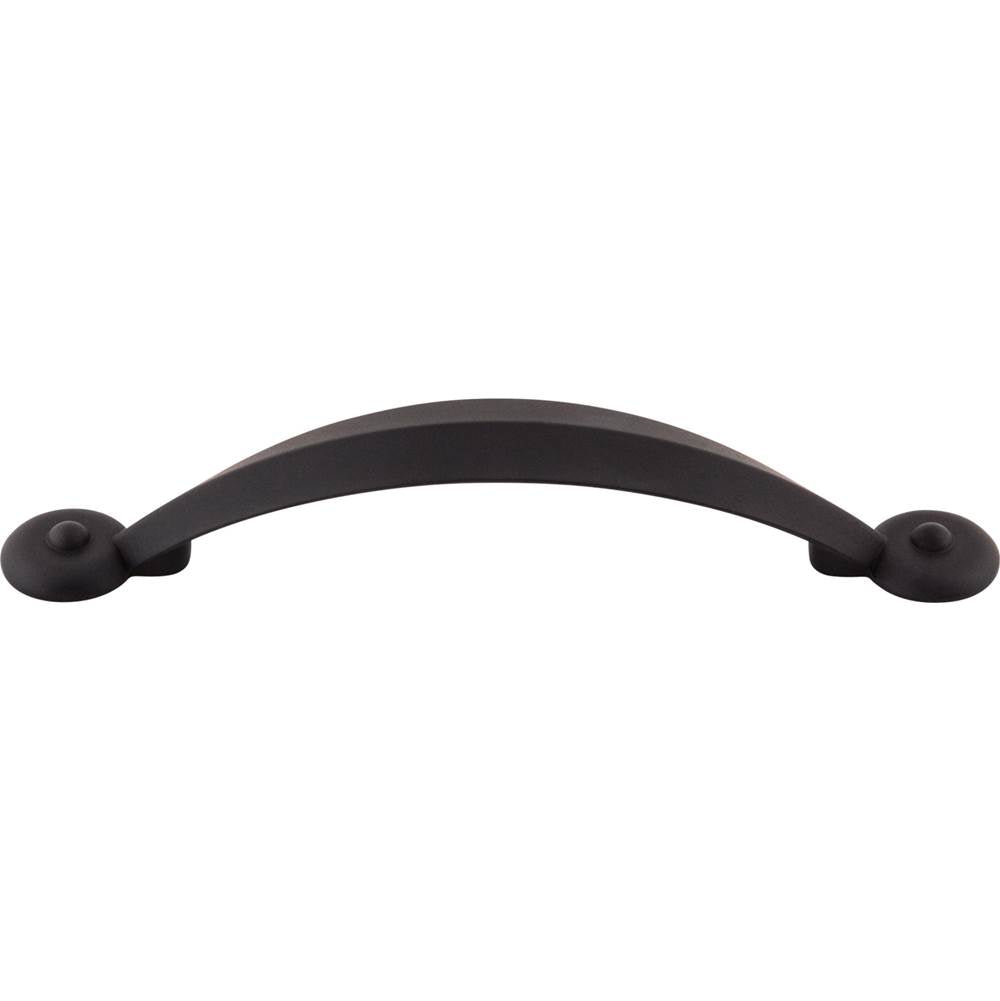 Top Knobs - Angle Pull 3 3/4 Inch (c-c) Flat Black - Flat Black