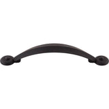 Top Knobs - Angle Pull 3 3/4 Inch (c-c) Flat Black - Flat Black