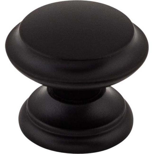 Top Knobs - Flat Top Knob 1 3/8 Inch Flat Black - Flat Black