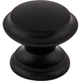 Top Knobs - Flat Top Knob 1 3/8 Inch Flat Black - Flat Black