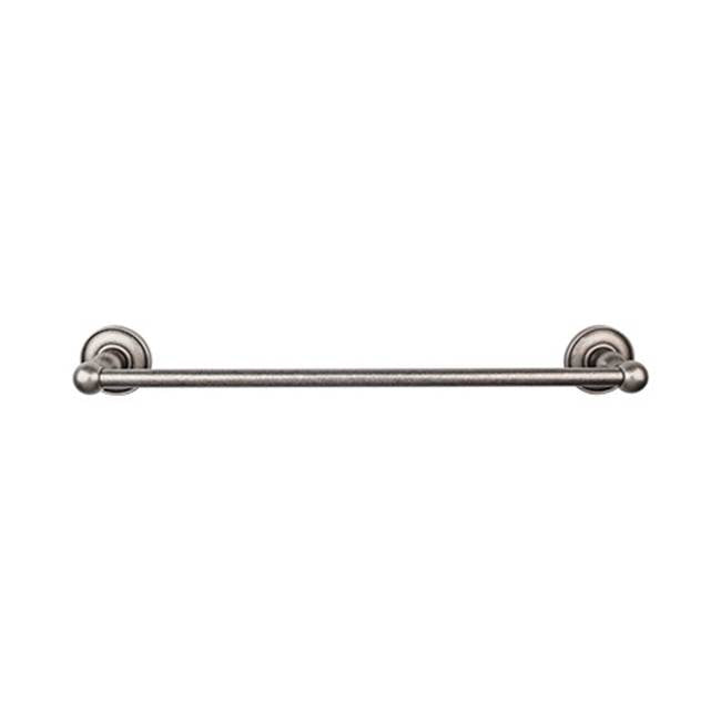 Top Knobs - Edwardian Bath Towel Bar 30 Inch Single - Plain Bplate Antique Pewter - Antique Pewter