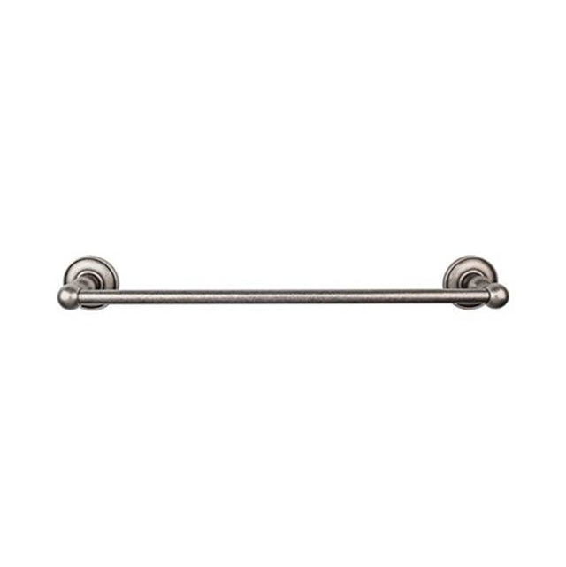 Top Knobs - Edwardian Bath Towel Bar 30 Inch Single - Plain Bplate Antique Pewter - Antique Pewter