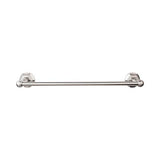 Top Knobs - Edwardian Bath Towel Bar 30 Inch Single - Hex Backplate Brushed Satin Nickel - Brushed Satin Nickel