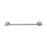 Top Knobs - Edwardian Bath Towel Bar 30 Inch Single - Plain Bplate Brushed Satin Nickel - Brushed Satin Nickel
