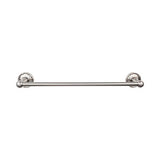 Top Knobs - Edwardian Bath Towel Bar 30 Inch Single - Ribbon Bplate Brushed Satin Nickel - Brushed Satin Nickel