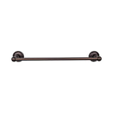 Top Knobs - Edwardian Bath Towel Bar 30 Inch Single - Ribbon Bplate Oil Rubbed Bronze - Oil Rubbed Bronze