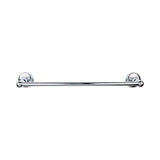 Top Knobs - Edwardian Bath Towel Bar 30 Inch Single - Plain Bplate Polished Chrome - Polished Chrome