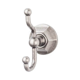 Top Knobs - Edwardian Bath Double Hook Hex Backplate Antique Pewter - Antique Pewter