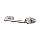 Top Knobs - Edwardian Bath Tissue Holder Oval Backplate Antique Pewter - Antique Pewter