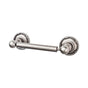 Top Knobs - Edwardian Bath Tissue Holder Ribbon Backplate Antique Pewter - Antique Pewter