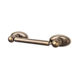Top Knobs - Edwardian Bath Tissue Holder Oval Backplate German Bronze - German Bronze