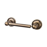 Top Knobs - Edwardian Bath Tissue Holder Ribbon Backplate German Bronze - German Bronze