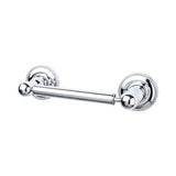 Top Knobs - Edwardian Bath Tissue Holder Beaded Backplate Polished Chrome - Polished Chrome