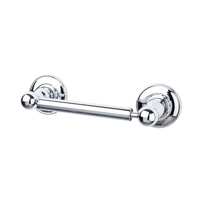 Top Knobs - Edwardian Bath Tissue Holder Plain Backplate Polished Chrome - Polished Chrome