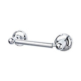 Top Knobs - Edwardian Bath Tissue Holder Ribbon Backplate Polished Chrome - Polished Chrome