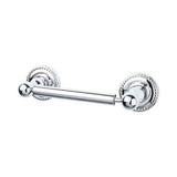 Top Knobs - Edwardian Bath Tissue Holder Rope Backplate Polished Chrome - Polished Chrome