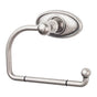Top Knobs - Edwardian Bath Tissue Hook Oval Backplate Antique Pewter - Antique Pewter