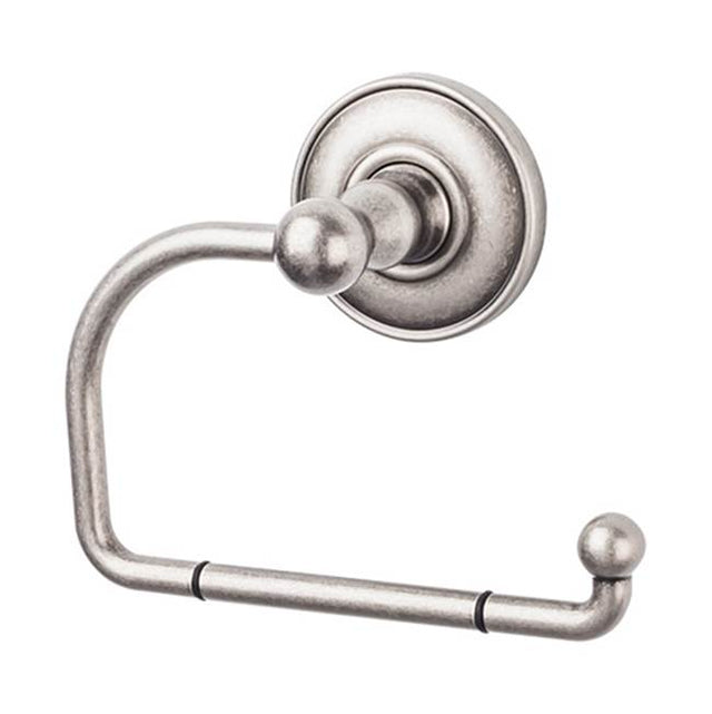 Top Knobs - Edwardian Bath Tissue Hook Plain Backplate Antique Pewter - Antique Pewter