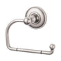 Top Knobs - Edwardian Bath Tissue Hook Plain Backplate Antique Pewter - Antique Pewter