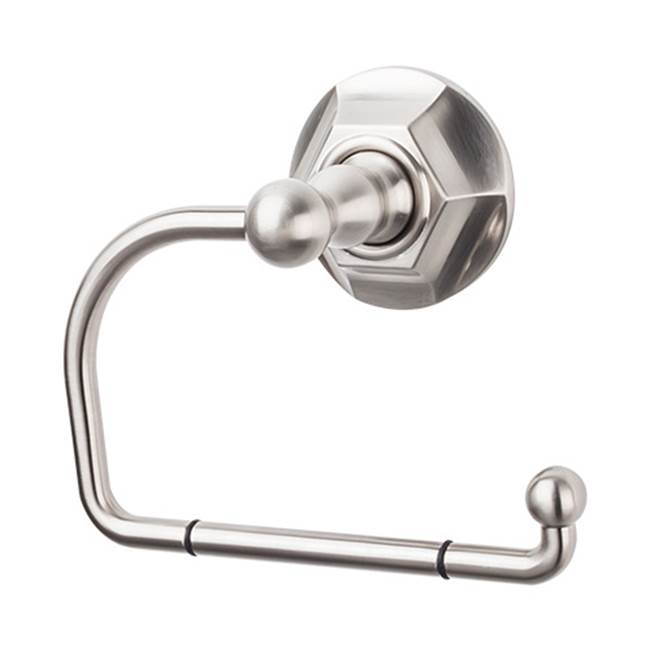 Top Knobs - Edwardian Bath Tissue Hook Hex Backplate Brushed Satin Nickel - Brushed Satin Nickel