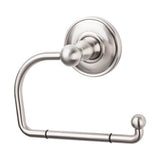 Top Knobs - Edwardian Bath Tissue Hook Plain Backplate Brushed Satin Nickel - Brushed Satin Nickel