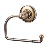 Top Knobs - Edwardian Bath Tissue Hook Plain Backplate German Bronze - German Bronze