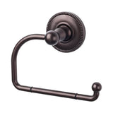 Top Knobs - Edwardian Bath Tissue Hook Beaded Backplate Oil Rubbed Bronze - Oil Rubbed Bronze