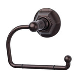 Top Knobs - Edwardian Bath Tissue Hook Hex Backplate Oil Rubbed Bronze - Oil Rubbed Bronze