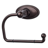 Top Knobs - Edwardian Bath Tissue Hook Oval Backplate Oil Rubbed Bronze - Oil Rubbed Bronze