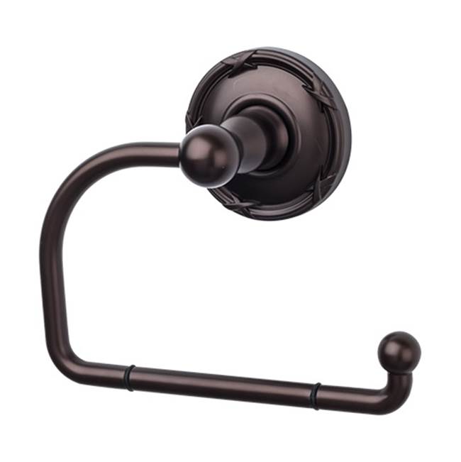 Top Knobs - Edwardian Bath Tissue Hook Ribbon Backplate Oil Rubbed Bronze - Oil Rubbed Bronze