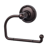 Top Knobs - Edwardian Bath Tissue Hook Ribbon Backplate Oil Rubbed Bronze - Oil Rubbed Bronze