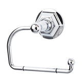 Top Knobs - Edwardian Bath Tissue Hook Hex Backplate Polished Chrome - Polished Chrome