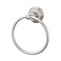 Top Knobs - Edwardian Bath Ring Hex Backplate Antique Pewter - Antique Pewter
