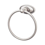 Top Knobs - Edwardian Bath Ring Oval Backplate Antique Pewter - Antique Pewter